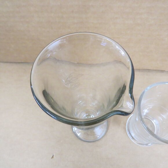 Lot of 3 Industrial Lab Glass Measuring Beakers 500/300/100 mL USA 20th Cent - Picture 6 of 8